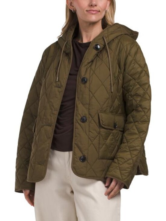 Bernardo Jackets & Blazers - BERNARDO Mixed Media Quilted Jacket